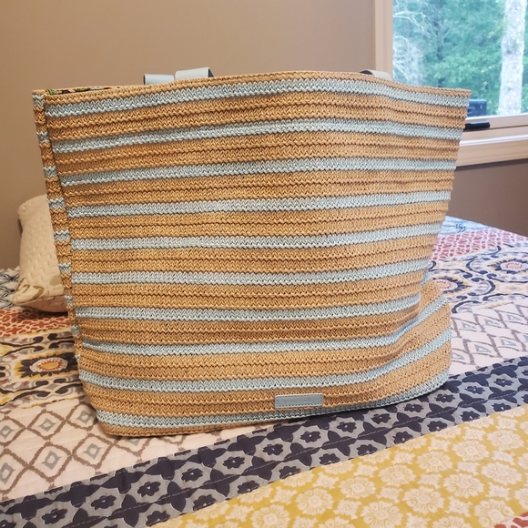 Vera Bradley Lemon Grove Straw Tote-NWT - Picture 5 of 8